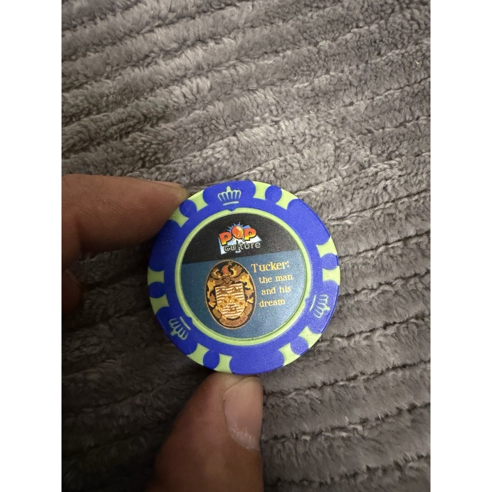 poker chip from Johnny Lightning diecast cars
